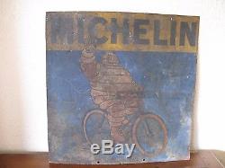 Rare Tole Peinte Michelin Pneu Velo Annee 1920 Fabricant G De Andreis Marseille