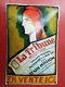 RARE TRIBUNE REPUBLICAINE PLAQUE EMAILLEE PRESSE JOURNAL 20cm sur 30cm