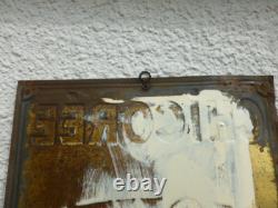 RARE Tole publicitaire Chicorée MOKTA WILLIOT 1900 32cm x 24cm NO EMAILLEE
