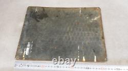 RARE plaque émaillée HAUTS FOURNEAUX signalisation utilisation du TELEPHERIQUE