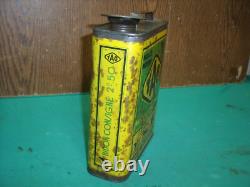 RARISSIME BIDON D HUILE YACCO YAO D EPOQUE oil can gas pump pompe essence tin