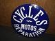 RARISSIME PLAQUE EMAILLEE BOMBEE ANNEES 20 CYCLES MOTOS bidon huile oil pompe