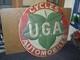 RARISSIME TOLE GAUFFREE CYCLES AUTOMOBILES UGA ANNEES 20/30 bidon huile oil