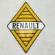 RENAULT Logo Plaque &Eacute;maill&eacute;e Losange Signal&eacute;tique Email 40x30 cm