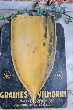 Rare Ancien Grand Carton Publicitaire Les Graines Vilmorin No Emaille