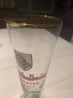 Rare Flûte Serigraphié Eichelthalbrau Bière Lorenzen Alsace