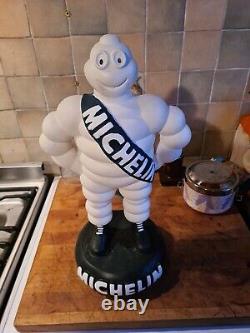 Rare Michelin bibendum platre publicitaire 47 cm