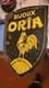 Rare Plaque Double Face Bijoux Oria Emaillee 1940 Original 60 X 42,5 CM