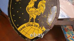 Rare Plaque Double Face Bijoux Oria Emaillee 1940 Original 60 X 42,5 CM