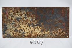 Rare Plaque Emaillee Bombee Defense D Entrer Quincaillerie Berton Sicard 1900