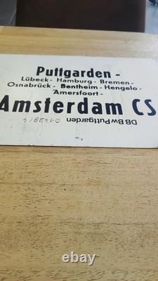 Rare Plaque Émaillée Des Chemins De Fer Allemands