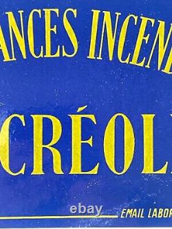 Rare Plaque émaillée La créole Assurances Laborde Très bon état 1930