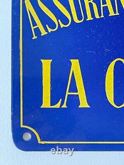Rare Plaque émaillée La créole Assurances Laborde Très bon état 1930