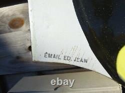 Rare Plaque émaillée ancienne Disques Phonographe TSF Pick Ups PATHé Ed. Jean