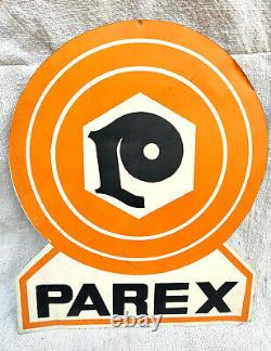 Rare Vintage Parex Recto-Verso Publicité Boite Magasin Signe Carte de Collection