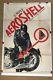Rare affiche ancienne Aeroshell moto Terrot