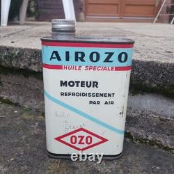 Rare ancien bidon d'huile OZO AIROZO huile spéciale moteur collection garage