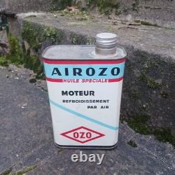 Rare ancien bidon d'huile OZO AIROZO huile spéciale moteur collection garage