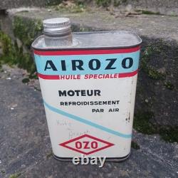 Rare ancien bidon d'huile OZO AIROZO huile spéciale moteur collection garage