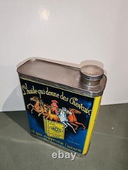 Rare ancien bidon d'huile Yacco 1930's 1940's Très Bel État A Saisir