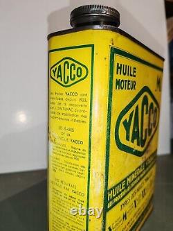 Rare ancien bidon d'huile Yacco Rosalinen1930's 1940's Très Bel État A Saisir
