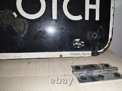 Rare ancienne plaque émaillée Pelforth 43 bière Extra scotch Strasbourg Émail
