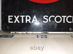 Rare ancienne plaque émaillée Pelforth 43 bière Extra scotch Strasbourg Émail