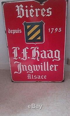 Rare ancienne plaque émaillé ingwiller Alsace 1930
