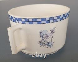Rare dejeuner tasse lustucru cartier millon faience moret georges dreyfus GD