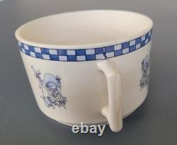 Rare dejeuner tasse lustucru cartier millon faience moret georges dreyfus GD