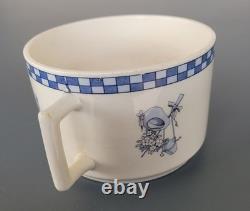 Rare dejeuner tasse lustucru cartier millon faience moret georges dreyfus GD