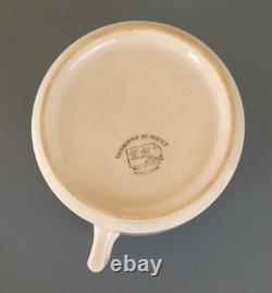 Rare dejeuner tasse lustucru cartier millon faience moret georges dreyfus GD