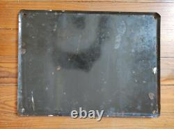 Rare plaque emaille publicitaire ancienne Charrues Melotte givet