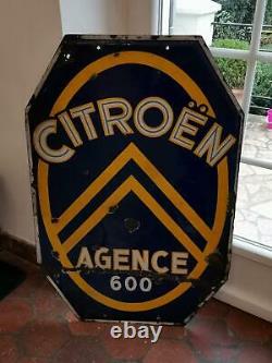Rare plaque émaillée Citroën 1920-1930