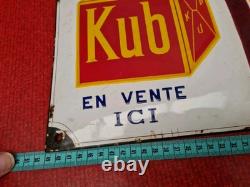 Rare plaque emaillee bouillon kub. Se Méfiez Des Contrefaçons