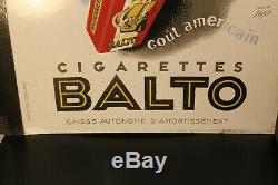 Rare plaque émaillée tabac cigarettes celtiques et balto superbe état