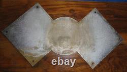 Rare plaque métal ancien Bergerat Monnoyeur Caterpillar engin TP tracteur 1950