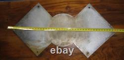 Rare plaque métal ancien Bergerat Monnoyeur Caterpillar engin TP tracteur 1950