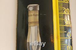 Rare thermomètre plaque émaillée cognac grand marnier
