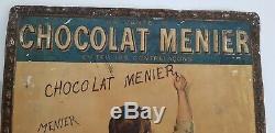 Rarissime tôle Ancienne no Plaque Emaillée Chocolat Menier 1900 jamais vu
