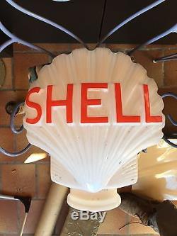 Reedition opaline Dieso Shell pour pompe a essence ancienne