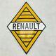 Renault Logo Losange Plaque en Email Émail Signer 40x30 CM