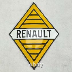 Renault Logo Losange Plaque en Email Émail Signer 40x30 CM