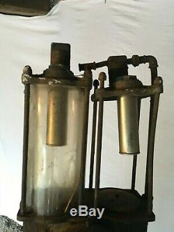 SAMOA rare pompe à essence char romain 1930 Desmarais Fres satam bidon huile