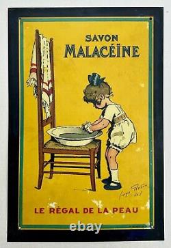 SAVON MALACEïNE Le Régal de la Peau Tôle lithographiée par Georges Redon 1924