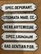 Set D'anciennes Plaques Émaillées De Pharmacie Apothicaire 12,9 3 Cm