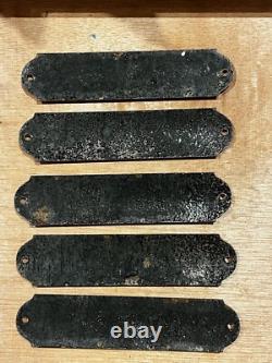 Set D'anciennes Plaques Émaillées De Pharmacie Apothicaire 12,9 3 Cm