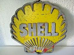 Shell plaque publicitaire