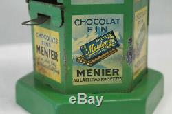 Splendide Kiosque publicitaire chocolat MENIER couleur verte
