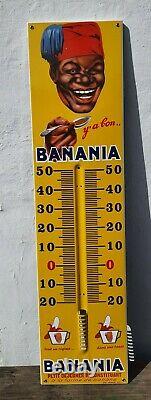 Superbe Replique grand Thermomètre Banania Édition clouet 2004 plaque Émaillée